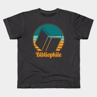 Retro Bibliophile Design Kids T-Shirt